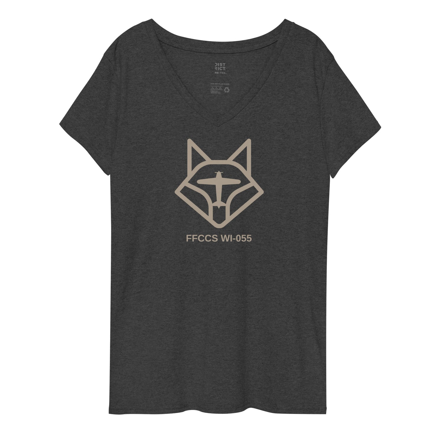 FFCCS Logo Women’s Recycle V-Neck Short-Sleeve T-Shirt