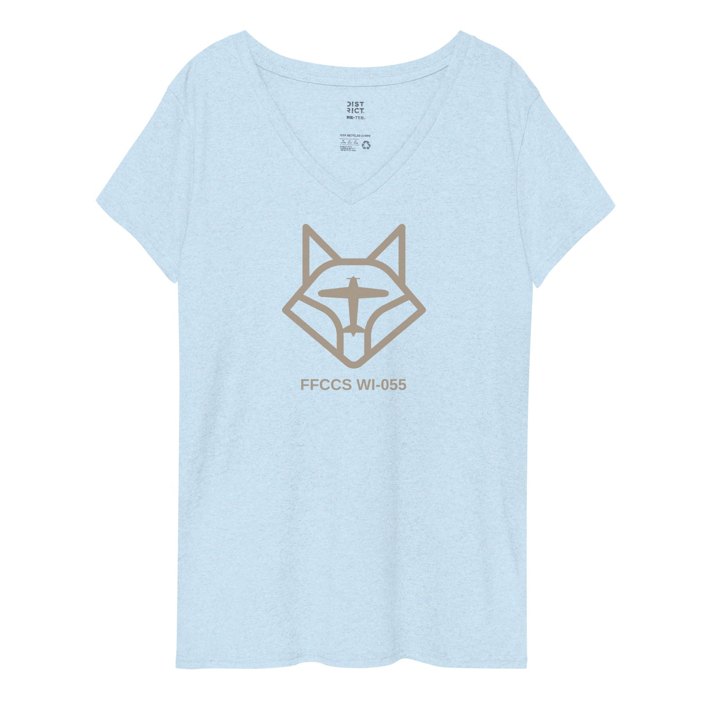 FFCCS Logo Women’s Recycle V-Neck Short-Sleeve T-Shirt