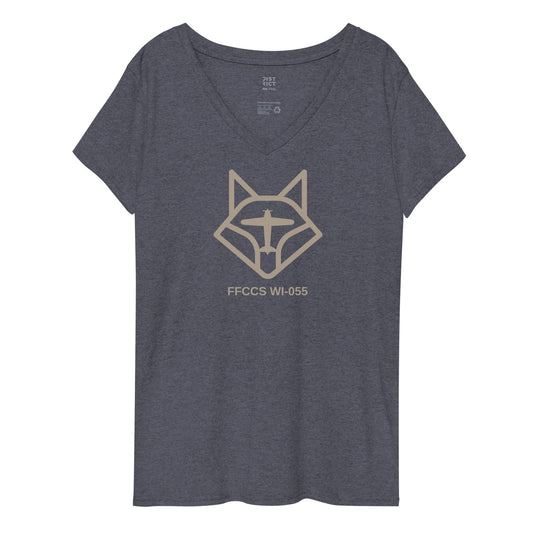 FFCCS Logo Women’s Recycle V-Neck Short-Sleeve T-Shirt