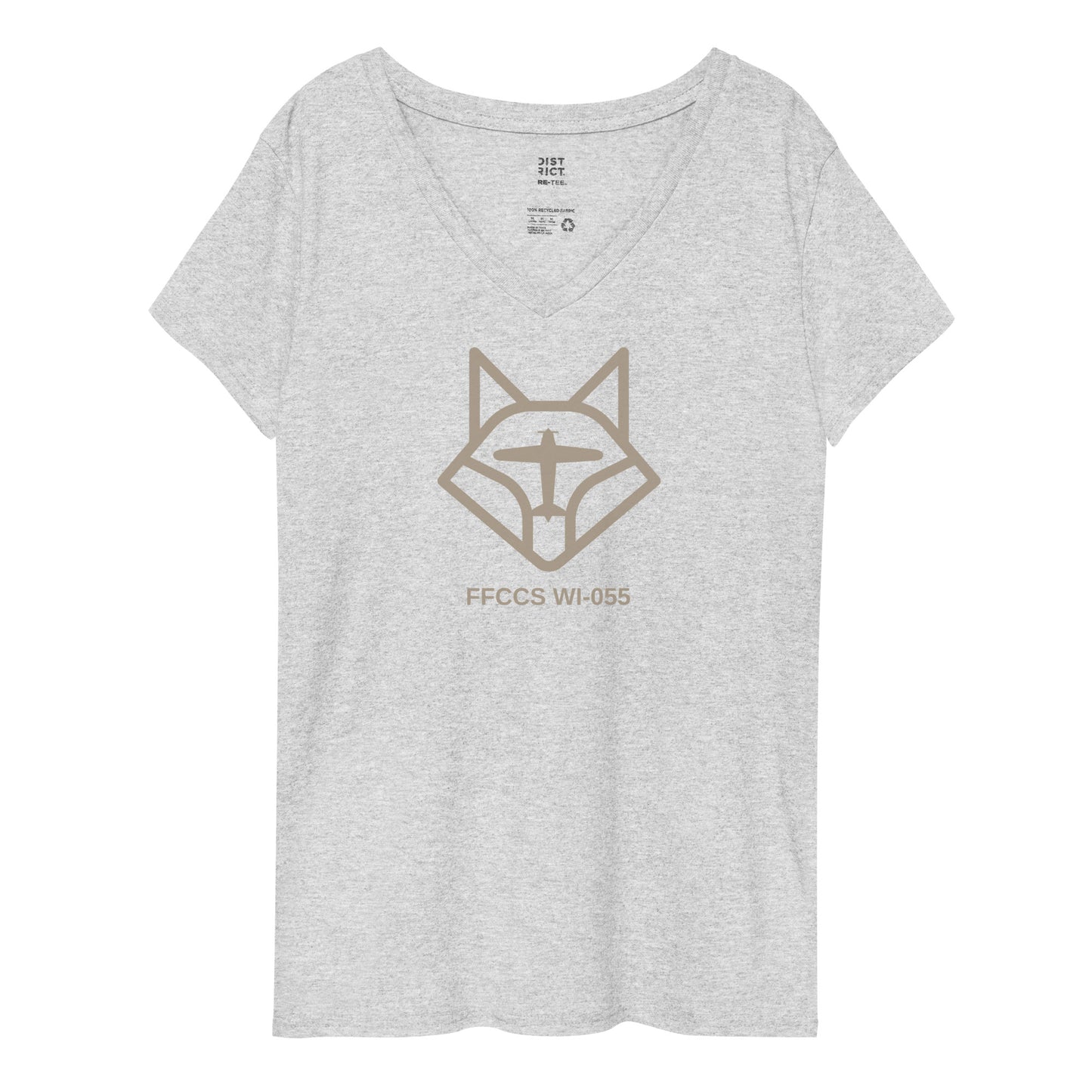 FFCCS Logo Women’s Recycle V-Neck Short-Sleeve T-Shirt